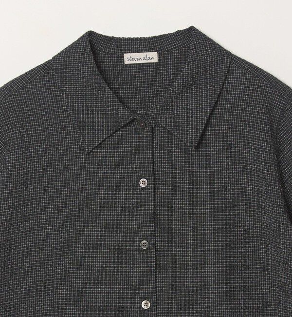 STEVEN ALAN「＜Steven Alan＞コットン サッカー ハーフスリーブ シャツ」|シャツ・ブラウス|