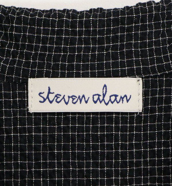 STEVEN ALAN「＜Steven Alan＞コットン サッカー ハーフスリーブ シャツ」|シャツ・ブラウス|