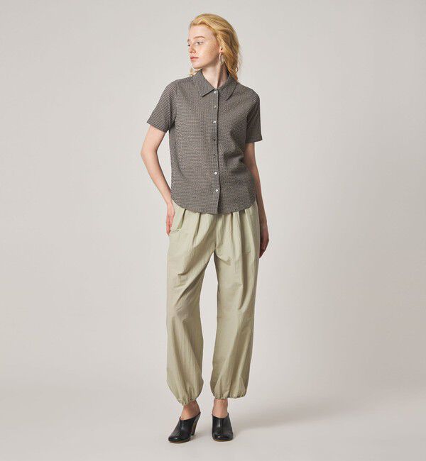 STEVEN ALAN「＜Steven Alan＞コットン サッカー ハーフスリーブ シャツ」|シャツ・ブラウス|