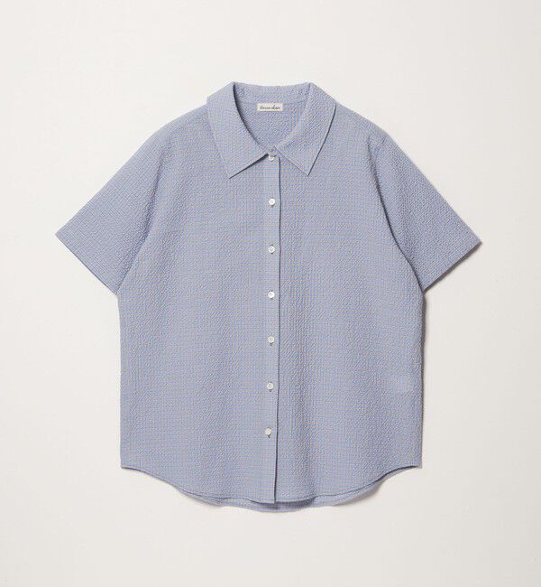 STEVEN ALAN「＜Steven Alan＞コットン サッカー ハーフスリーブ シャツ」|シャツ・ブラウス|