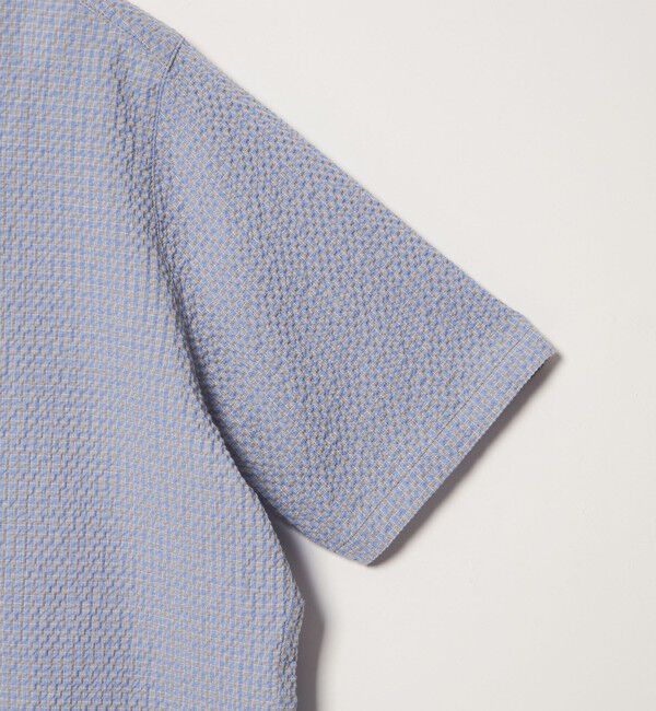 STEVEN ALAN「＜Steven Alan＞コットン サッカー ハーフスリーブ シャツ」|シャツ・ブラウス|