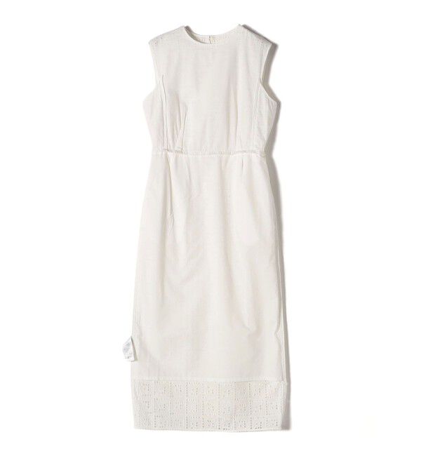 SHIPS for women「〈手洗い可能〉Broche スクエア レース Iライン ワンピース」|ワンピース|