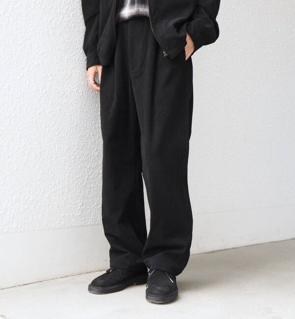 SHIPS any「〈手洗い可能〉SOLOTEX(R) コーデュロイ 2タック セミワイド イージーパンツ(セットアップ対応)◆」|チノ|