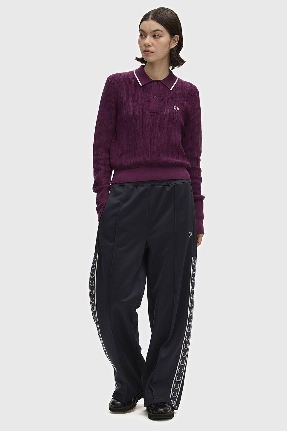 FRED PERRY 「FRED PERRY／Textured Knitted Shirt／テクスチャードニットポロシャツ」|Tシャツ・カットソー|