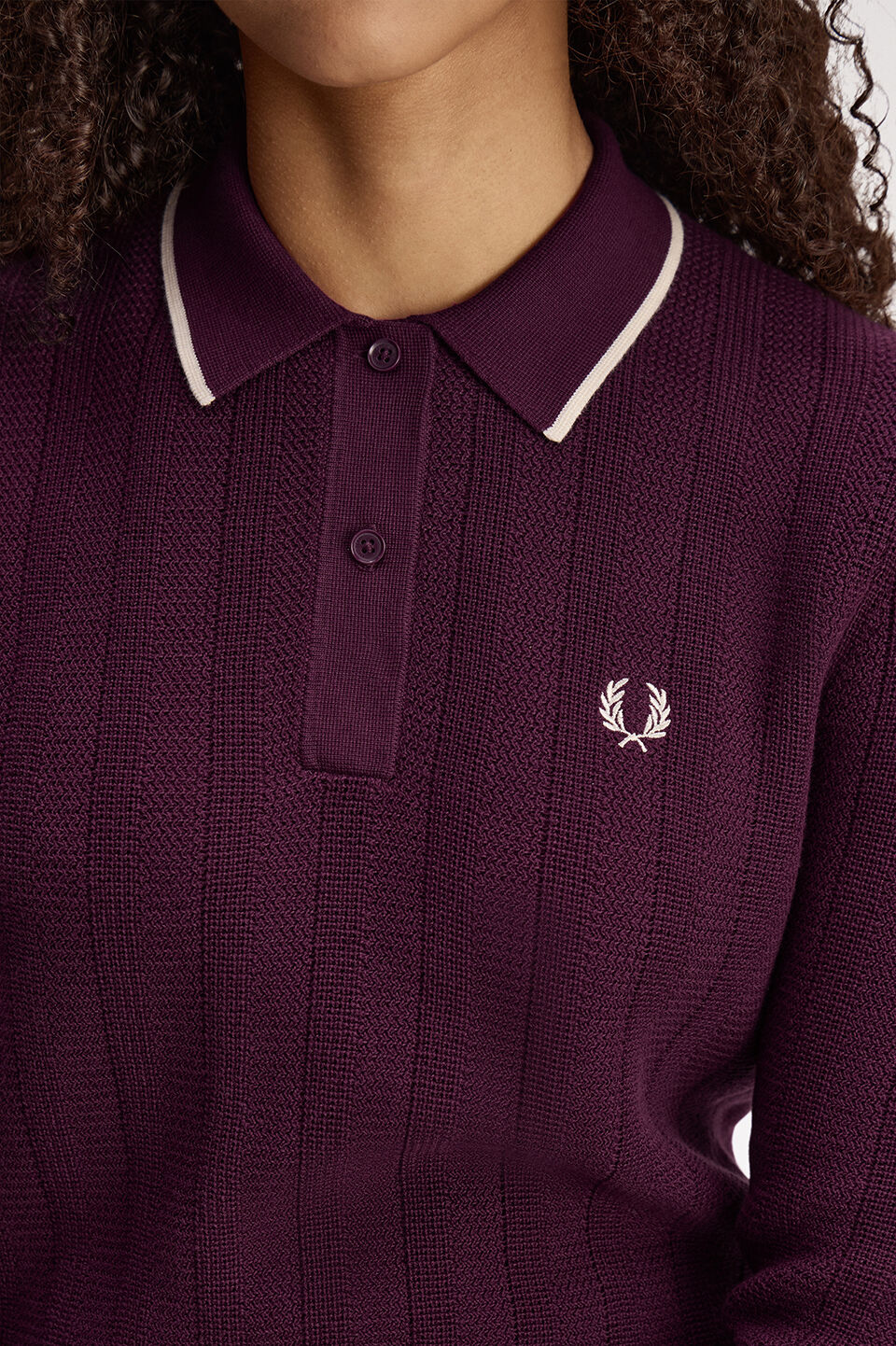 FRED PERRY 「FRED PERRY／Textured Knitted Shirt／テクスチャードニットポロシャツ」|Tシャツ・カットソー|