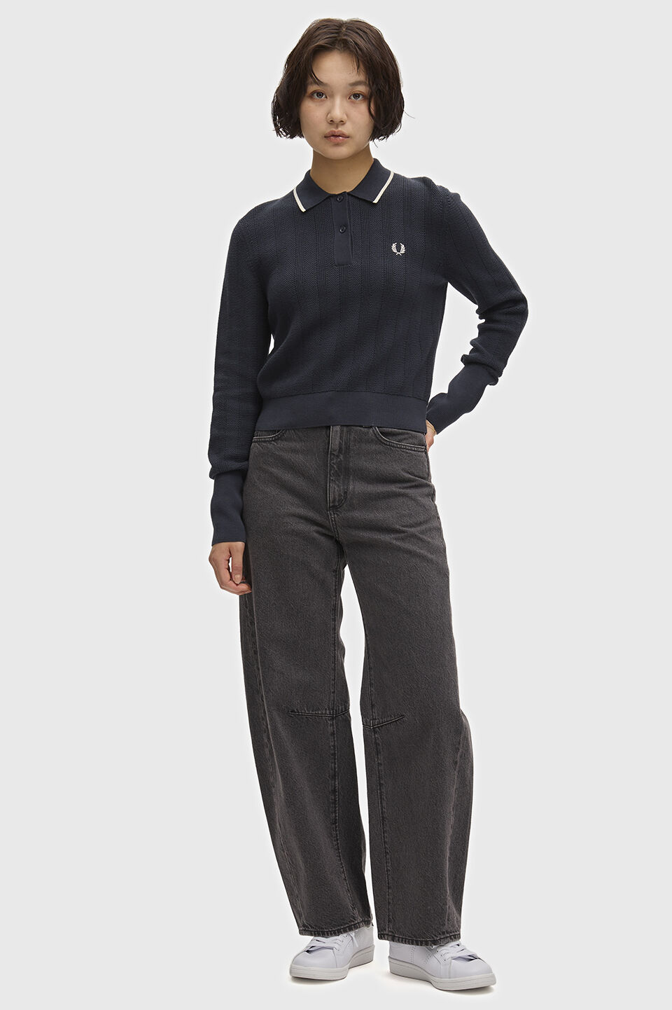 FRED PERRY 「FRED PERRY／Textured Knitted Shirt／テクスチャードニットポロシャツ」|Tシャツ・カットソー|