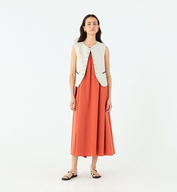 MACPHEE「タイニーヘリンボーン コンパクトジレ」|ベスト・ジレ|