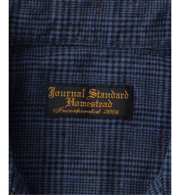 J.S.Homestead「J.S.Homestead / コットン リネン チェック リラックス 半袖 開襟 シャツ」|シャツ・ブラウス|
