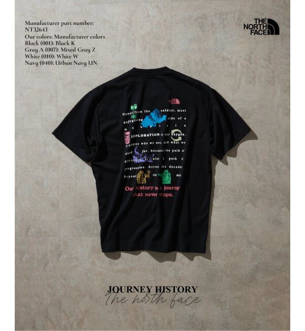 JOURNAL STANDARD relume「THE NORTH FACE / ノースフェイス ジャーニーヒストリーティー」|Tシャツ・カットソー|ブラック