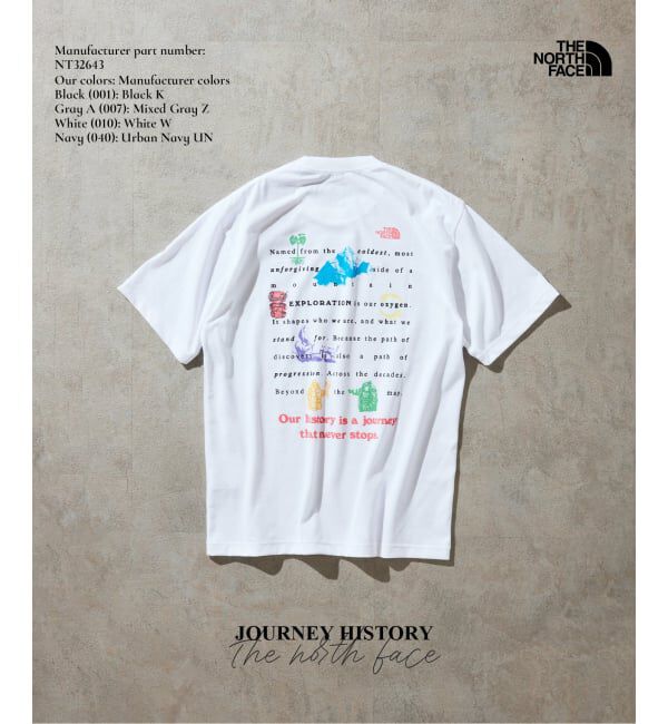 JOURNAL STANDARD relume「THE NORTH FACE / ノースフェイス ジャーニーヒストリーティー」|Tシャツ・カットソー|ホワイト