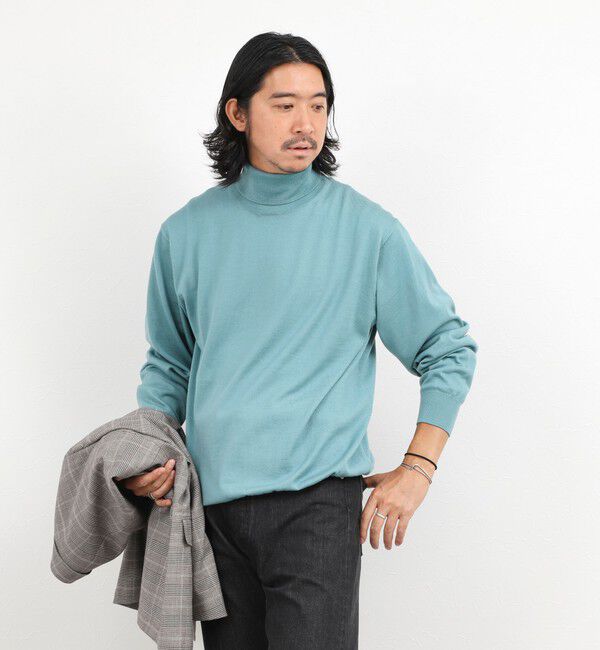 NOLLEY'S goodman「ハイゲージウォッシャブルニットタートルネック 26AW」|ニット・セーター|