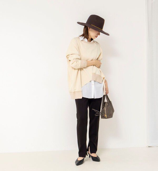 Rie Miller「《セットアップ対応》ウォッシャブルソフトダンボール変形プルオーバ」|Tシャツ・カットソー|