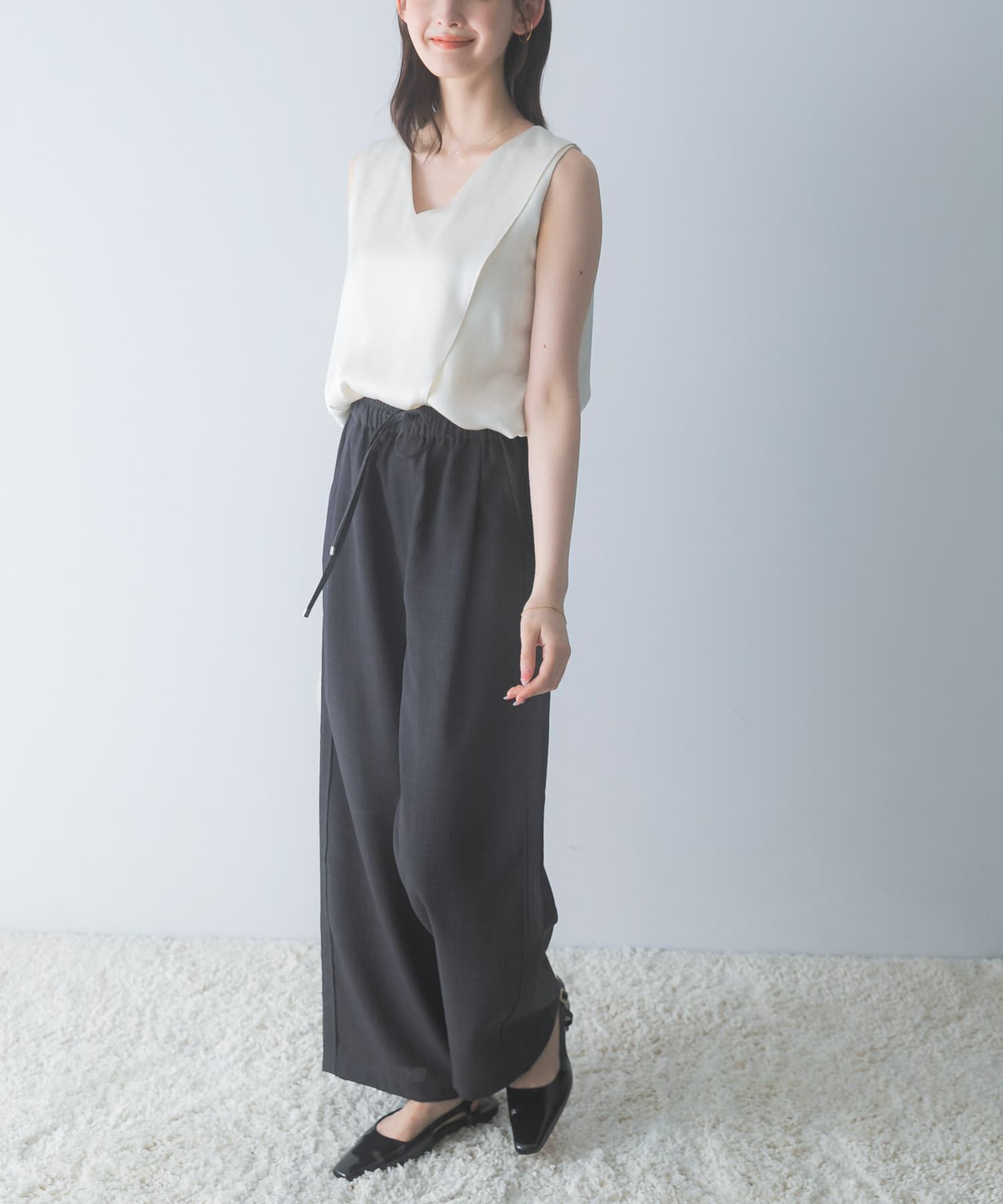 URBAN RESEARCH ROSSO「『UR TECH DRYLUXE』 イージードロストパンツ」|その他|