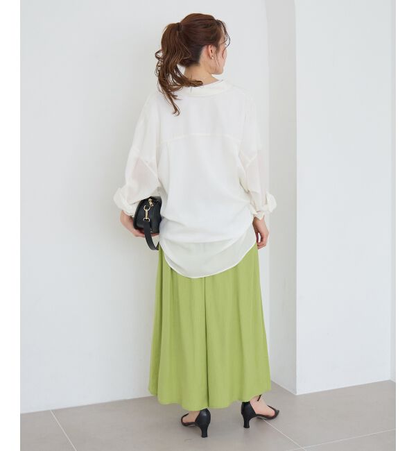  「リネンライクワイドパンツ」|その他|