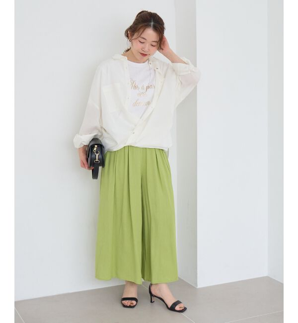  「リネンライクワイドパンツ」|その他|
