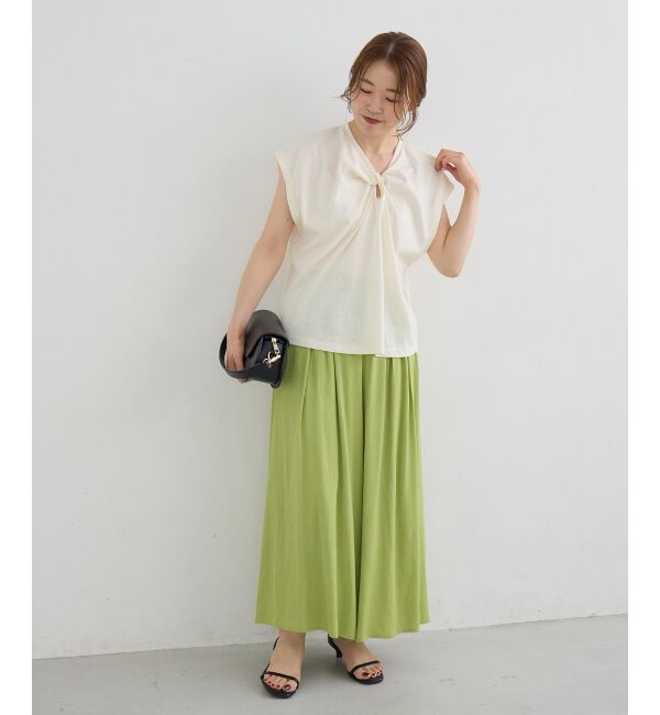  「リネンライクワイドパンツ」|その他|