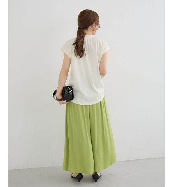  「リネンライクワイドパンツ」|その他|