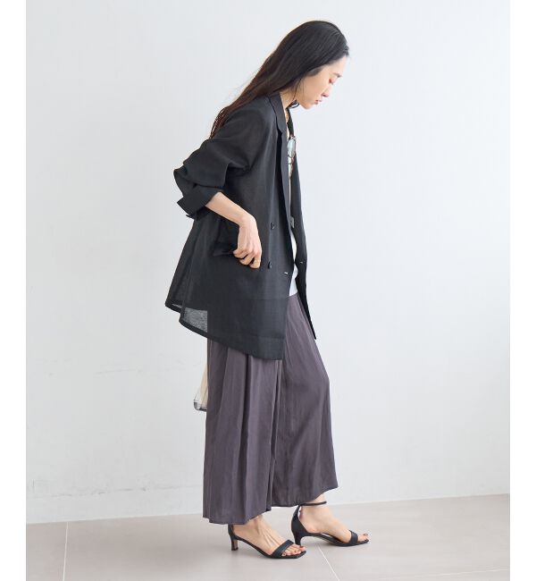  「リネンライクワイドパンツ」|その他|