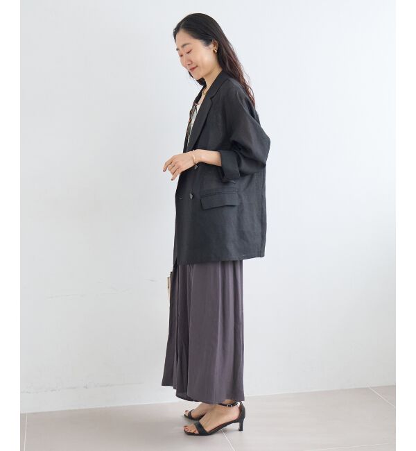  「リネンライクワイドパンツ」|その他|