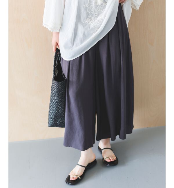  「リネンライクワイドパンツ」|その他|