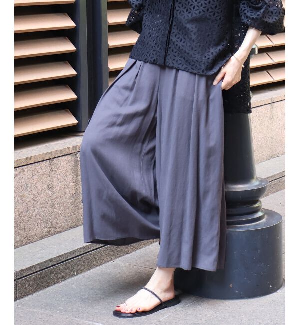  「リネンライクワイドパンツ」|その他|