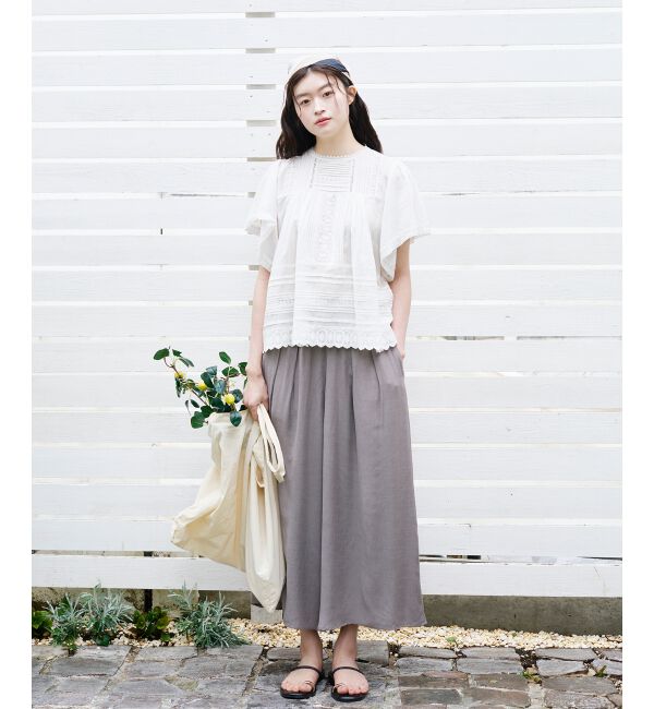  「リネンライクワイドパンツ」|その他|