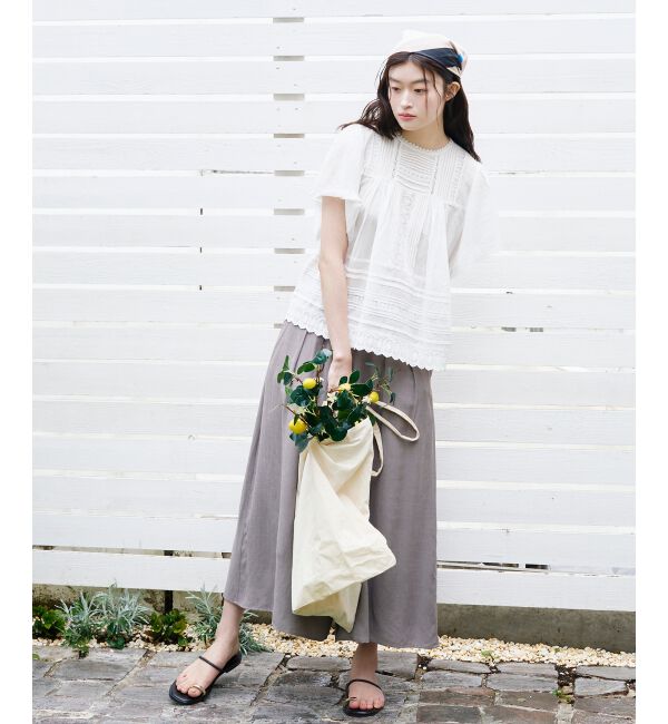  「リネンライクワイドパンツ」|その他|