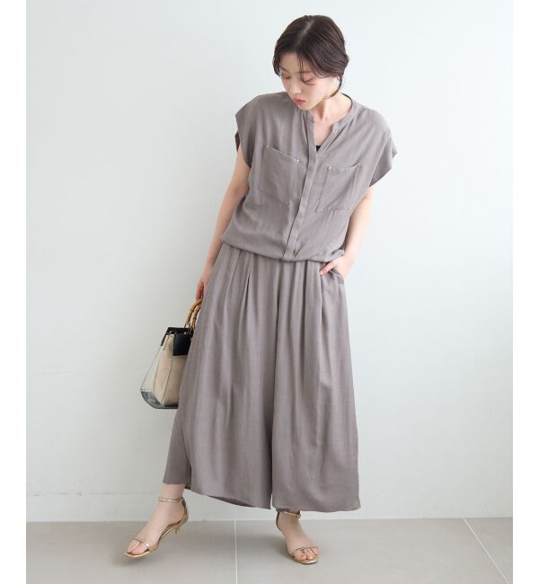  「リネンライクワイドパンツ」|その他|