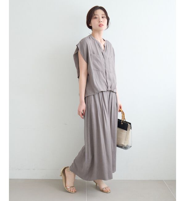  「リネンライクワイドパンツ」|その他|
