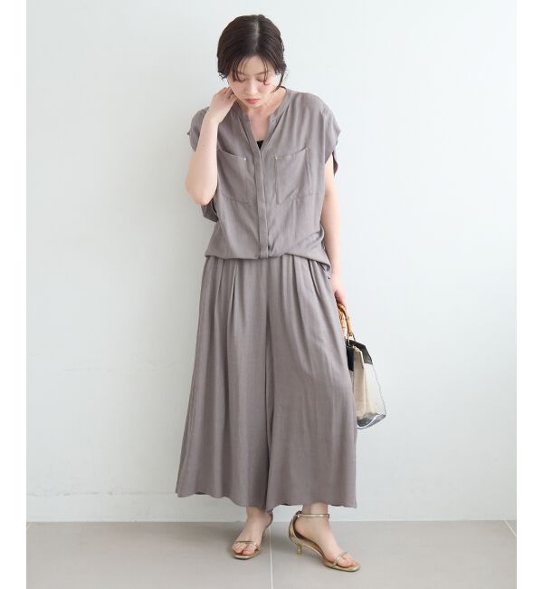  「リネンライクワイドパンツ」|その他|