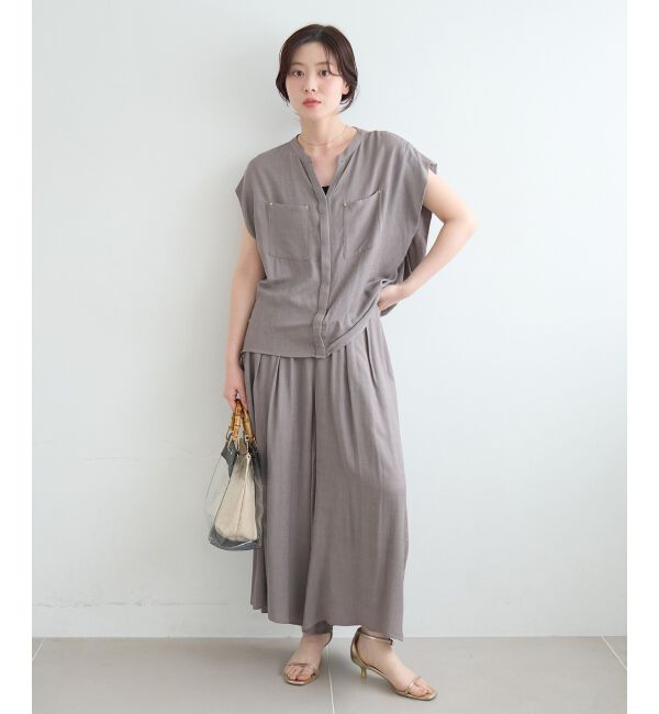  「リネンライクワイドパンツ」|その他|
