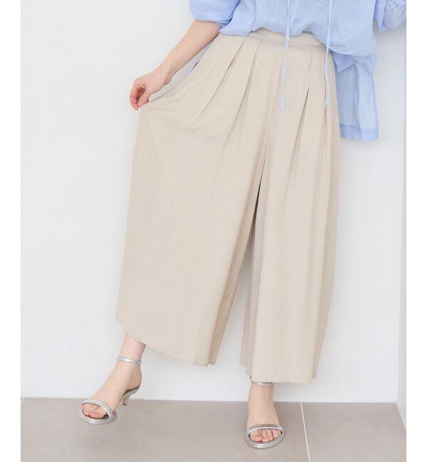  「リネンライクワイドパンツ」|その他|