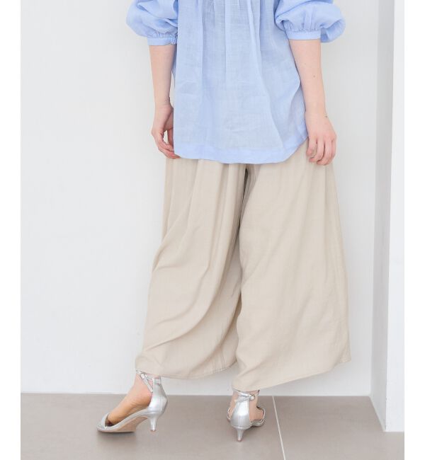  「リネンライクワイドパンツ」|その他|