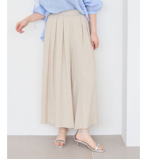  「リネンライクワイドパンツ」|その他|