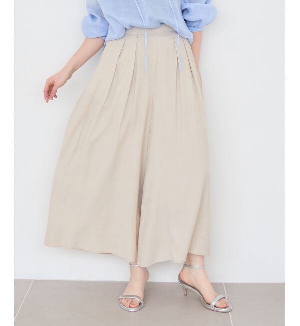  「リネンライクワイドパンツ」|その他|