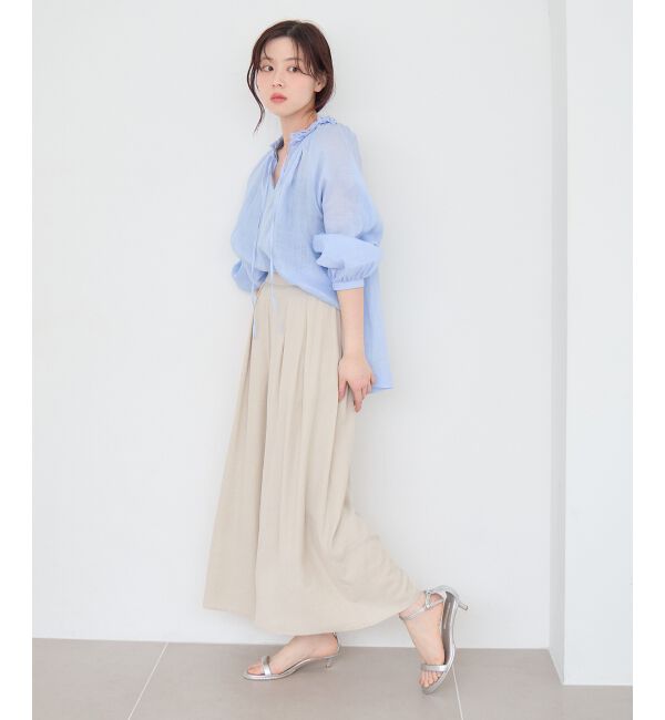  「リネンライクワイドパンツ」|その他|