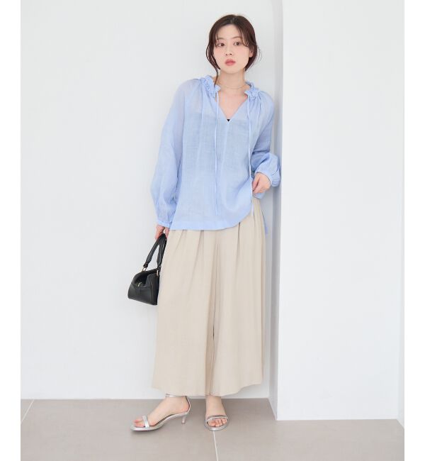  「リネンライクワイドパンツ」|その他|