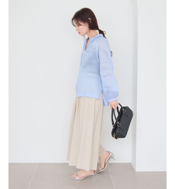 「リネンライクワイドパンツ」|その他|