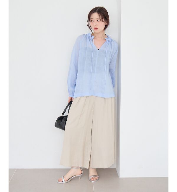  「リネンライクワイドパンツ」|その他|