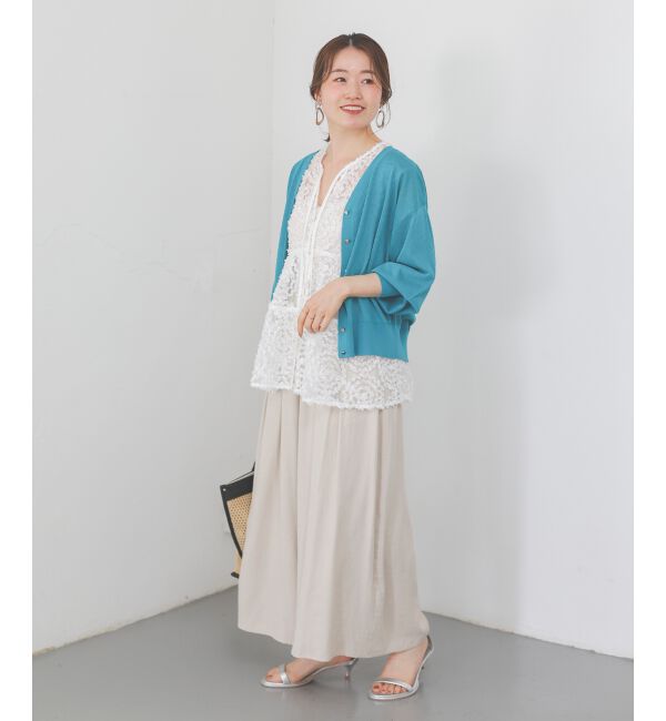  「リネンライクワイドパンツ」|その他|