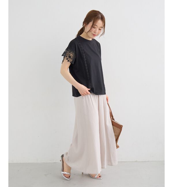  「リネンライクワイドパンツ」|その他|
