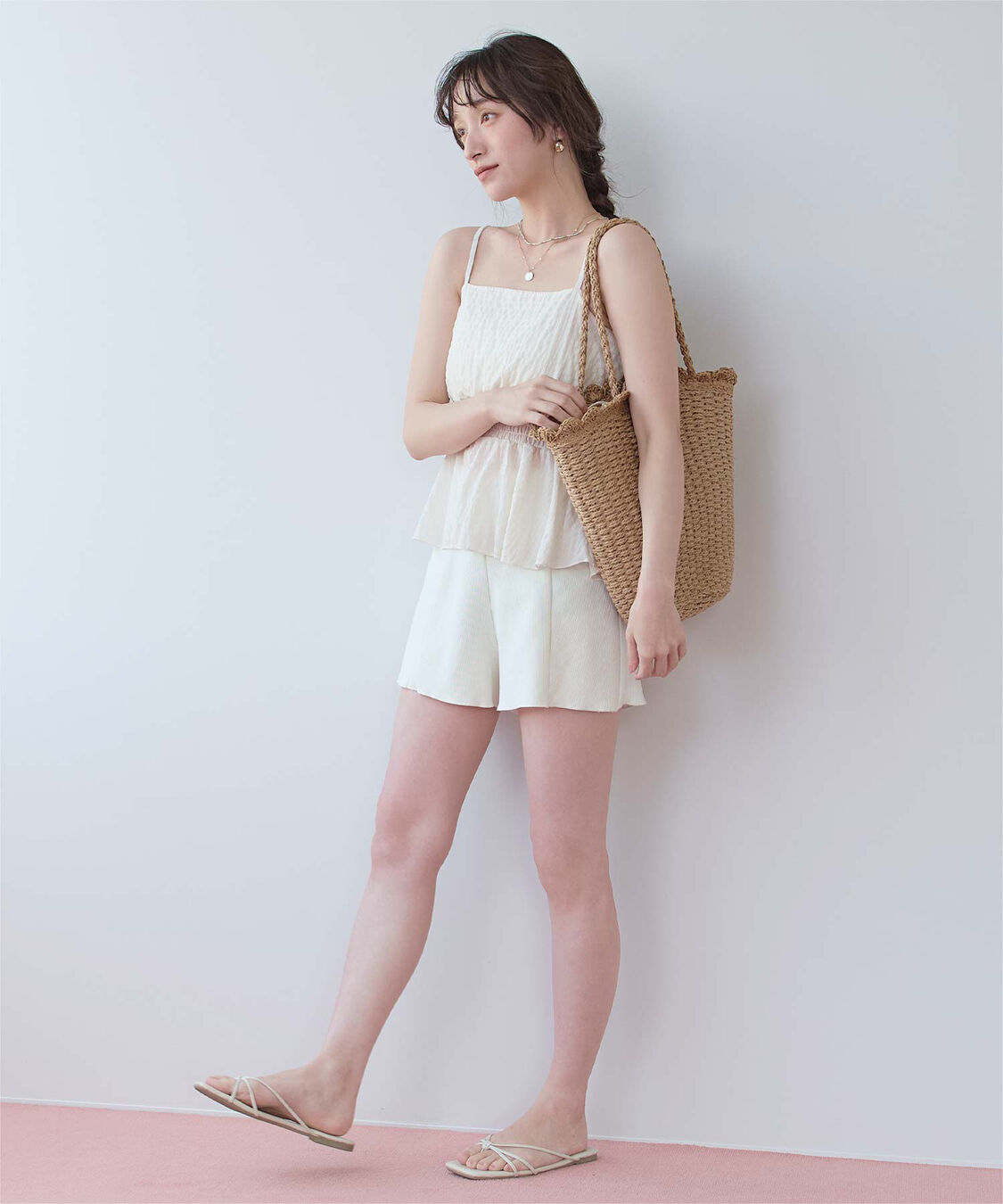SEA DRESS「ハイウエストシンプルショートパンツ」|スポーツ|