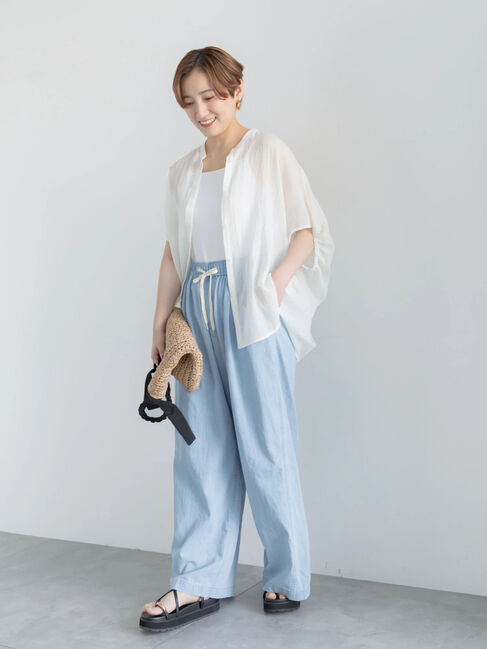 Te chichi「【7色展開】シャンブレーボイルドルマンシャツ」|シャツ・ブラウス|