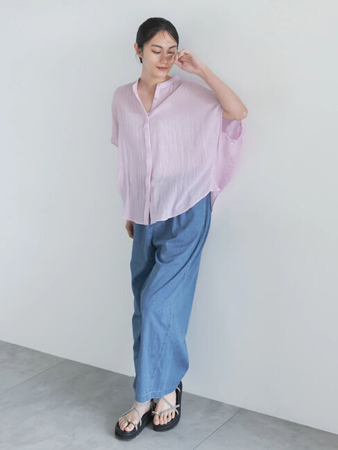 Te chichi「【7色展開】シャンブレーボイルドルマンシャツ」|シャツ・ブラウス|