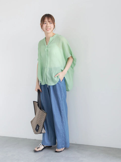 Te chichi「【7色展開】シャンブレーボイルドルマンシャツ」|シャツ・ブラウス|