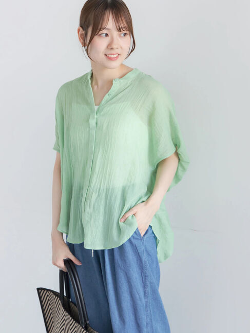 Te chichi「【7色展開】シャンブレーボイルドルマンシャツ」|シャツ・ブラウス|