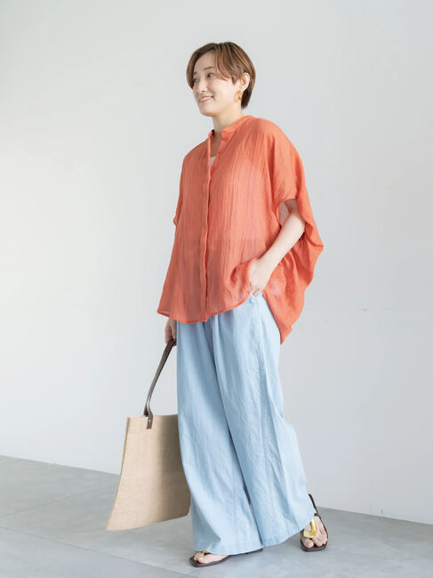 Te chichi「【7色展開】シャンブレーボイルドルマンシャツ」|シャツ・ブラウス|