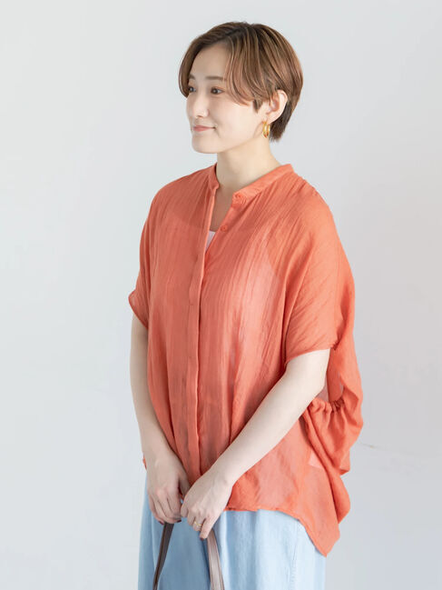 Te chichi「【7色展開】シャンブレーボイルドルマンシャツ」|シャツ・ブラウス|