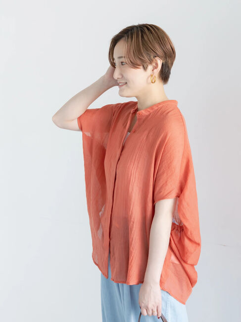 Te chichi「【7色展開】シャンブレーボイルドルマンシャツ」|シャツ・ブラウス|