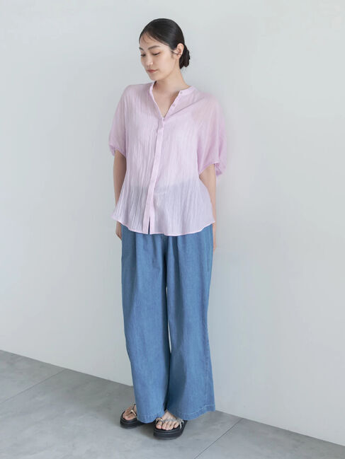 Te chichi「【7色展開】シャンブレーボイルドルマンシャツ」|シャツ・ブラウス|
